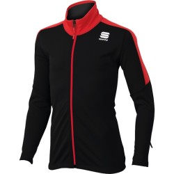 Oppvarming jakke Sportful Team Jacket Junior svart-rød